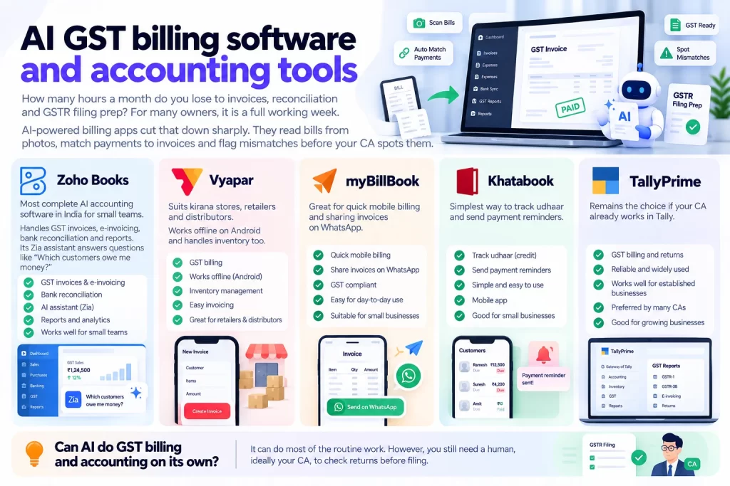 AI GST billing software and accounting tools