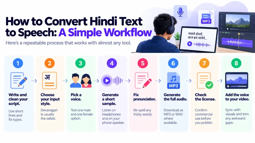 How to Convert Hindi Text to Speech A Simple Workflow