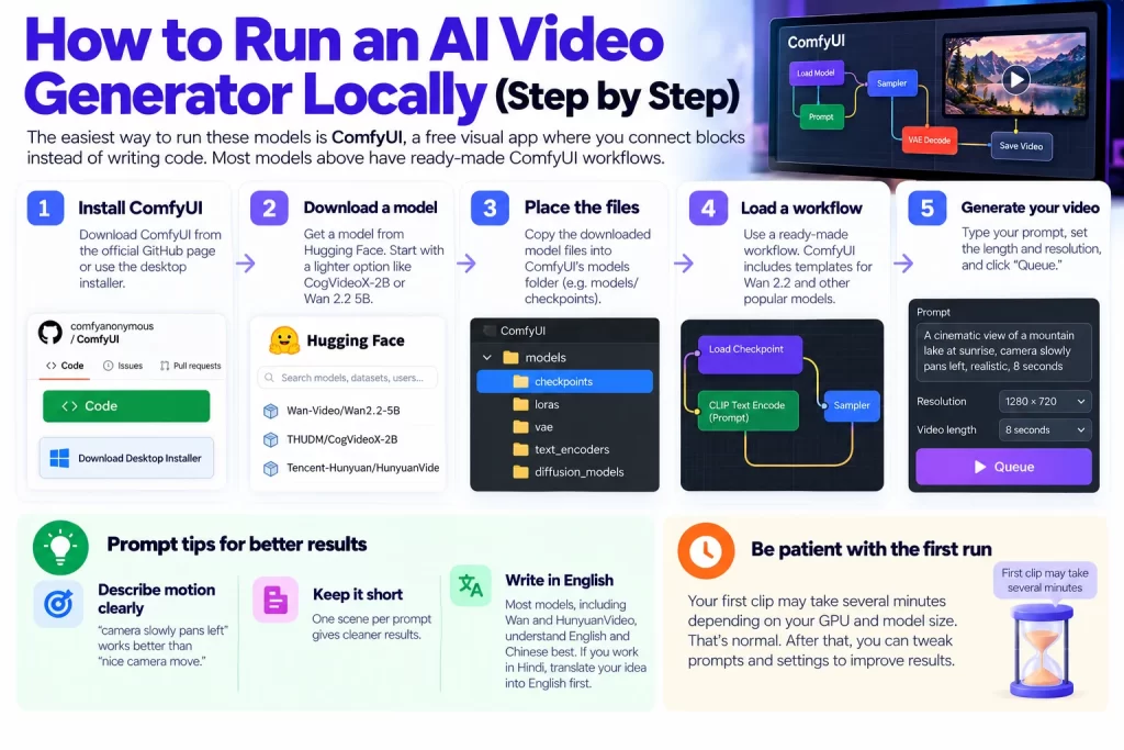 How to Run an AI Video Generator Locally (Step by Step)